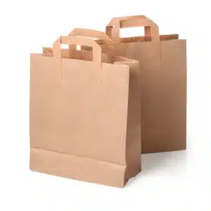 draagtas van bruin kraft papier portex verpakkingen